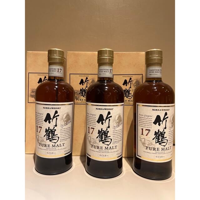 竹鶴  PURE MALT 3本セット