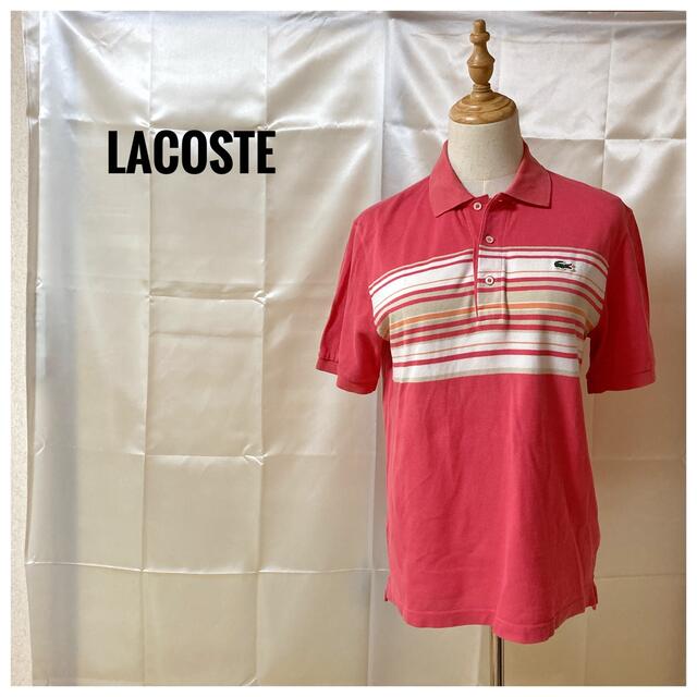 LACOSTE(ラコステ)の鮮やかなピンク　ラコステ　ポロシャツ レディースのトップス(ポロシャツ)の商品写真