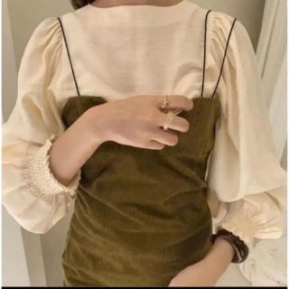 Amiur エミレ corduroy camisole ops Green(ロングワンピース/マキシワンピース)