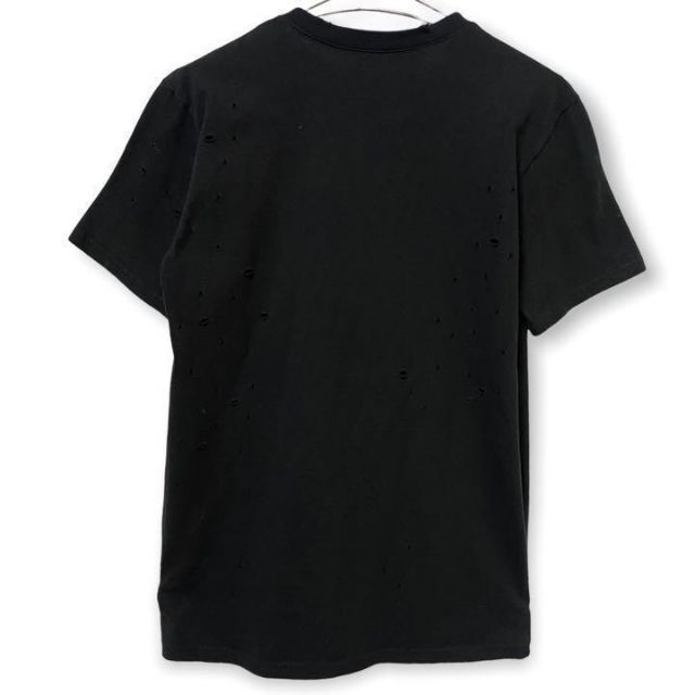 BALMAIN(バルマン)の【高級】BALMAIN Vネック Tシャツ ダメージ クラッシュ 加工 M相当 メンズのトップス(Tシャツ/カットソー(半袖/袖なし))の商品写真