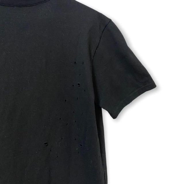 BALMAIN(バルマン)の【高級】BALMAIN Vネック Tシャツ ダメージ クラッシュ 加工 M相当 メンズのトップス(Tシャツ/カットソー(半袖/袖なし))の商品写真