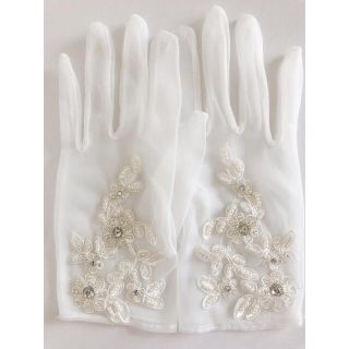 【美品】ウエディング　ショートグローブ　結婚式(手袋)