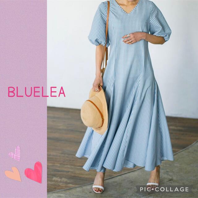 BLUELEA ブルレア ギンガムチェックワンピース Mサイズ 【年間 ...