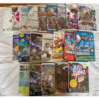 ウィーユー(Wii U)の値下げ　Wii WiiU ソフト 21本 まとめ売り セット(家庭用ゲームソフト)