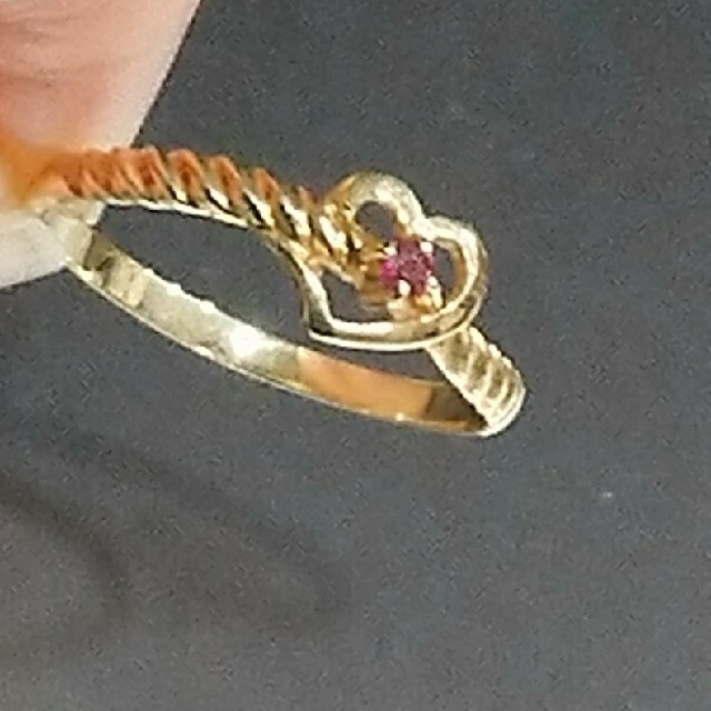 k18ルビーリング  k18リング 18金 レディースのアクセサリー(リング(指輪))の商品写真