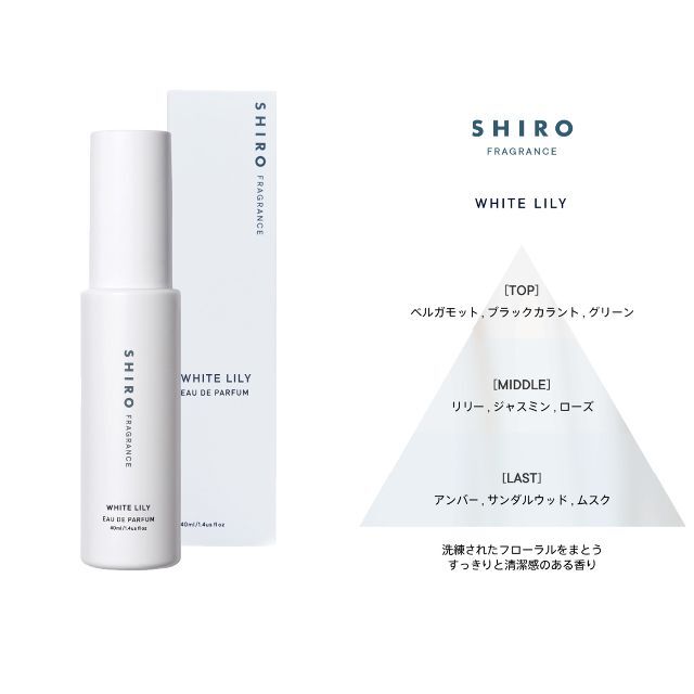 shiro(シロ)のSHIRO シロ ホワイトリリー 1本 1.5ml 香水 お試し コスメ/美容の香水(ユニセックス)の商品写真