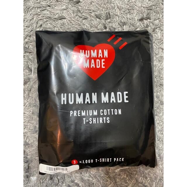 HUMAN MADE 3パックTシャツ　黒　L【送料無料】