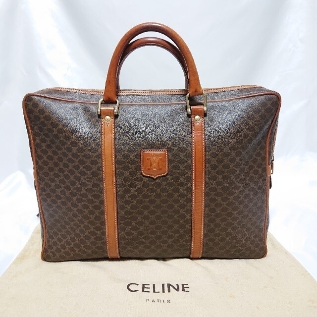 celine(セリーヌ)の美品 CELINE マカダム柄 ビジネスバッグ メンズのバッグ(ビジネスバッグ)の商品写真
