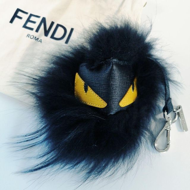 FENDI チャーム BAG BUGS RABBIT FUR+FOX