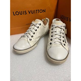 ルイヴィトン(LOUIS VUITTON)の人気 ルイヴィトン ホワイトスニーカー サイズ 7 1/2 ハーフ 26.5cm(スニーカー)