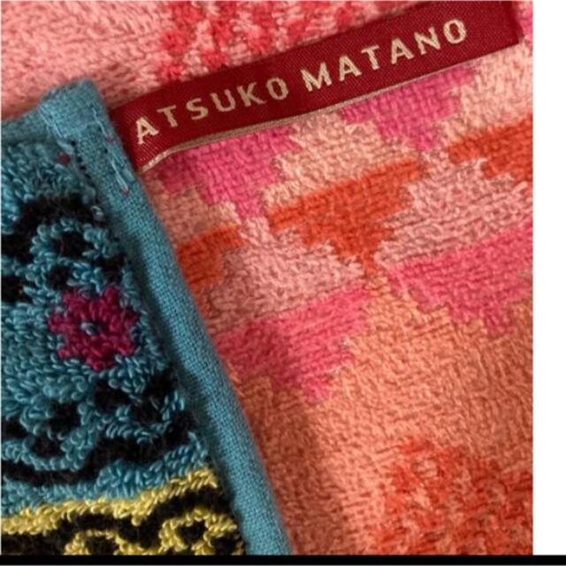 Atsuko Matano(アツコマタノ)のアツコマタノ　大判ハンドタオル　黒猫bu レディースのファッション小物(ハンカチ)の商品写真