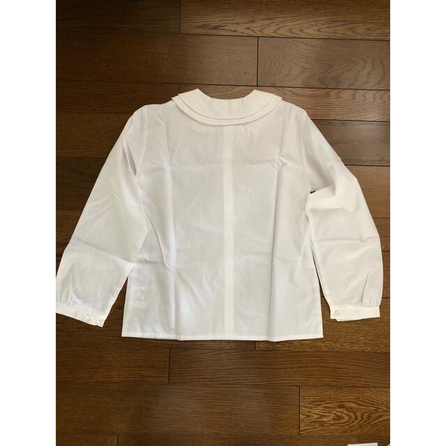 白ブラウス　150cm   日本製 キッズ/ベビー/マタニティのキッズ服女の子用(90cm~)(ブラウス)の商品写真