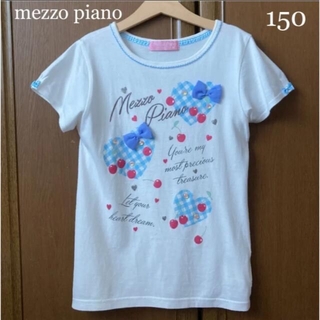 メゾピアノ(mezzo piano)の2点専用！メゾピアノ　半袖　シャツ　さくらんぼ　Tシャツ　リボン　春　夏　(Tシャツ/カットソー)