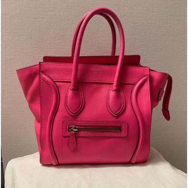 【2022春夏新色】 celine - 正規品★CELINE セリーヌラゲージ 限定色ピンク ハンドバッグ