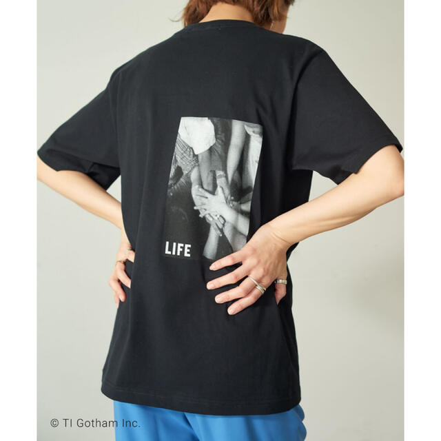 Plage(プラージュ)のOUTERSUNSET アウターサンセット　フォトtシャツ　LIFE別注　 レディースのトップス(Tシャツ(半袖/袖なし))の商品写真