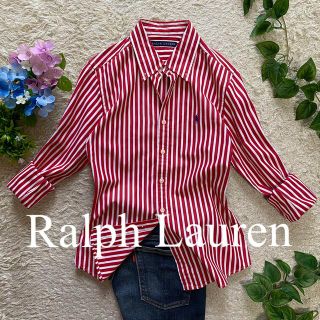 ポロラルフローレン(POLO RALPH LAUREN)のラルフローレン　Ralph Lauren  S位　ストライプ　羽織り　長袖シャツ(シャツ/ブラウス(長袖/七分))