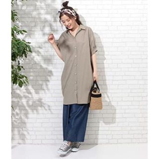 ロペピクニック(Rope' Picnic)のROPE' PICNIC バックタックロングシャツ レディース ロペニック (シャツ/ブラウス(半袖/袖なし))