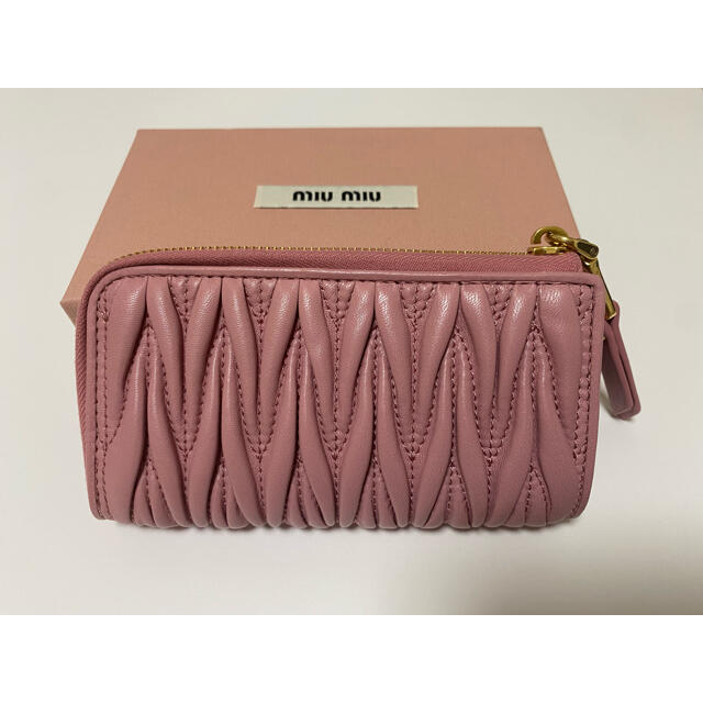 miumiu - miumiu マテラッセ レザー キーケース ピンクの通販 by R's