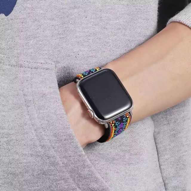 NEW Apple Watch バンド エスニック柄 38 40mm 緑 紫 系 ecousarecycling.com