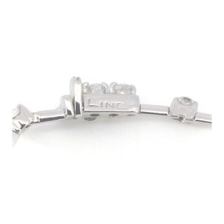 DE BEERS - デビアス LINE ダイヤモンド ブレスレット 1.25ct K18WG(18 ...