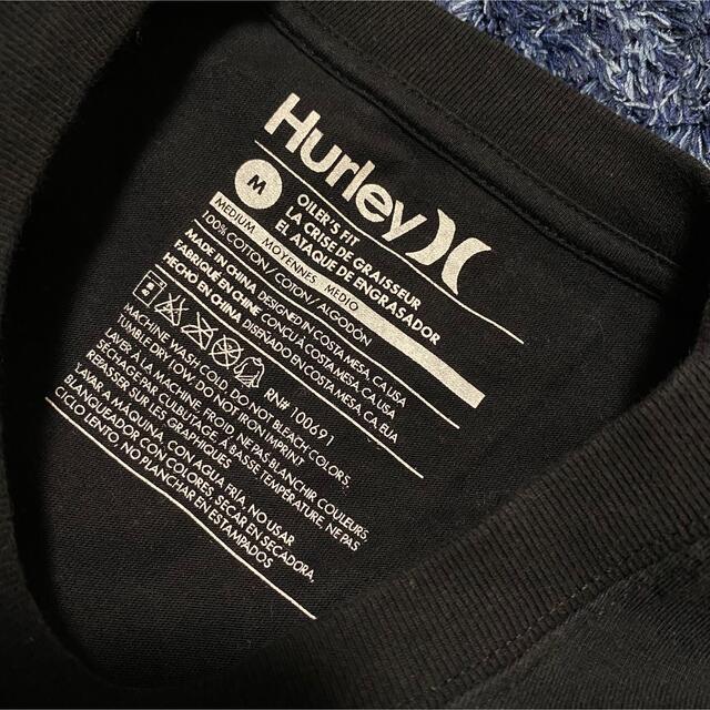 Hurley X ハーレー Tシャツ 半袖 デカロゴ プリント 黒