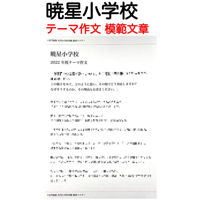 暁星小学校 過去問 願書 早稲田実業 慶応幼稚舎 横浜初等 稲花 筑波 洗足学園 7