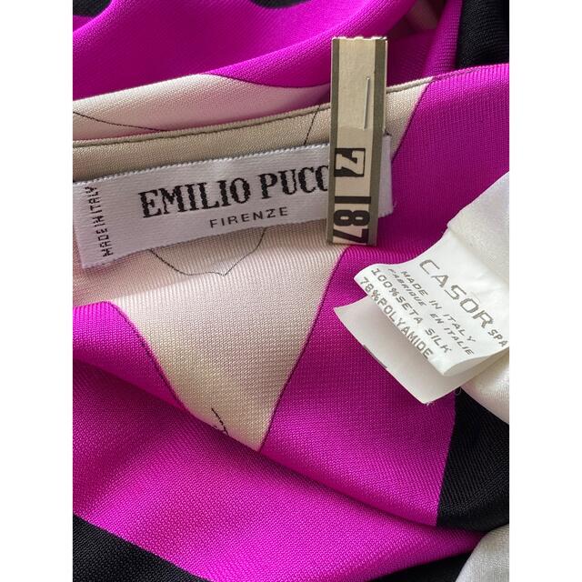 EMILIO PUCCI(エミリオプッチ)の最終値下げ◆極美品ビンテージエミリオプッチ　ワンピース絹マキシ丈ワンピース レディースのワンピース(ロングワンピース/マキシワンピース)の商品写真