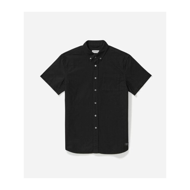 Saturdays NYC(サタデーズニューヨークシティ)の【ブラック（01）】Esquina Oxford S/S Shirt レディースのトップス(シャツ/ブラウス(長袖/七分))の商品写真