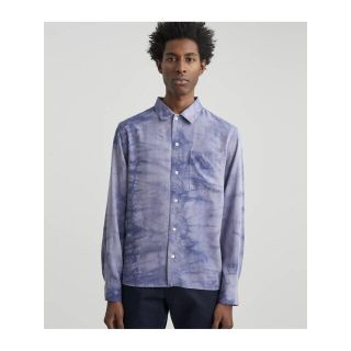 サタデーズニューヨークシティ(Saturdays NYC)の【ブルー（44）】Christopher Mineral Wash L/S Shirt(シャツ/ブラウス(長袖/七分))