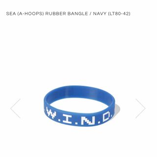 ウィンダンシー(WIND AND SEA)のSEA (A-Hoops)Rubber Bangle Navy(LT80-42)(ブレスレット)