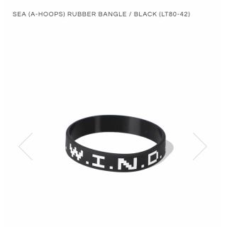 ウィンダンシー(WIND AND SEA)のSEA(A-Hoops)Rubber Bangle/BLACK(LT80-42)(ブレスレット)