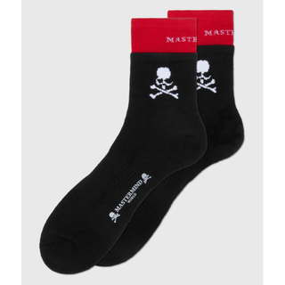 マスターマインドジャパン(mastermind JAPAN)のMASTERMIND WORLD Layered sock BLACKxRED(その他)