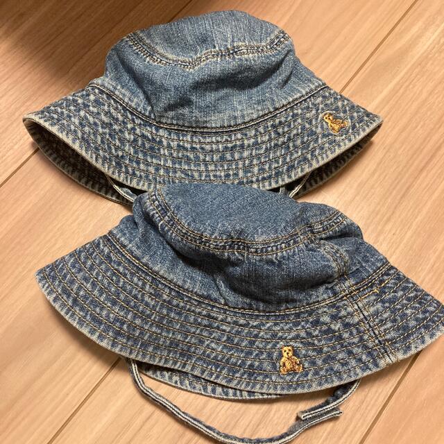 babyGAP(ベビーギャップ)のbabyGAP デニムハット　双子 キッズ/ベビー/マタニティのこども用ファッション小物(帽子)の商品写真