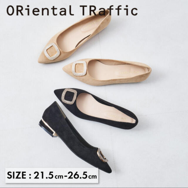 ORiental TRaffic(オリエンタルトラフィック)の新品未使用●オリエンタルトラフィック　ビジューバックルモチーフパンプス レディースの靴/シューズ(ハイヒール/パンプス)の商品写真