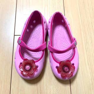 クロックス(crocs)のクロックス キッズ サンダル バレエシューズ キーリー ピンク 15.5cm(サンダル)