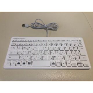 エレコム(ELECOM)の【超美品】エレコム ミニキーボード 有線 パンタグラフ 超薄型(PC周辺機器)