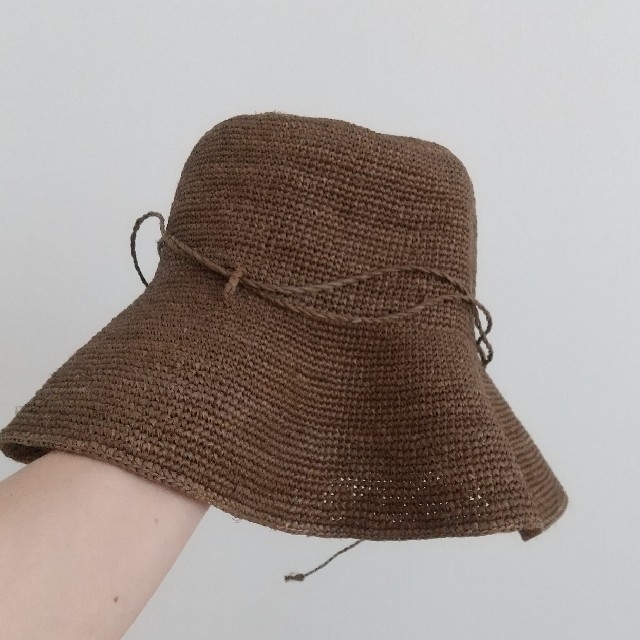 MUJI (無印良品)(ムジルシリョウヒン)のラフィア　折りたためる帽子 レディースの帽子(ハット)の商品写真