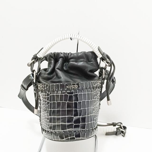 ケンゾー ハンドバッグ美品  - 黒×白