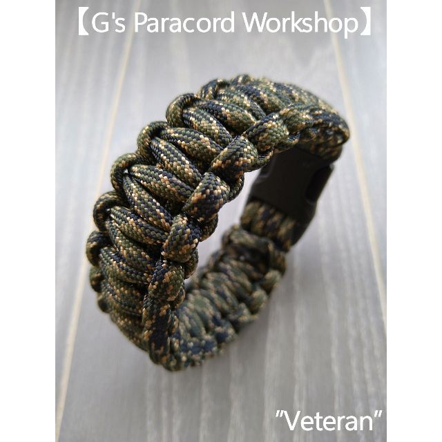 【Paracord Bracelet】♯003 "Veteran" ハンドメイドのアクセサリー(ブレスレット/バングル)の商品写真