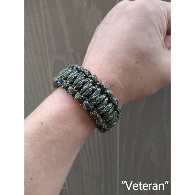 【Paracord Bracelet】♯003 "Veteran" ハンドメイドのアクセサリー(ブレスレット/バングル)の商品写真