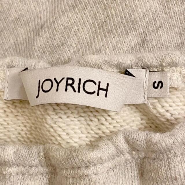 JOYRICH(ジョイリッチ)のjoyrich 半袖トレーナー　ショート丈　グレー　ロゴプリント　S レディースのトップス(Tシャツ(半袖/袖なし))の商品写真