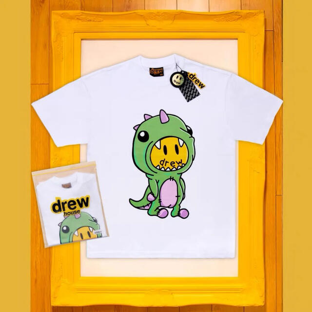 大幅値下げ！新品！drew ドリュー 恐竜Tシャツ メンズのトップス(Tシャツ/カットソー(半袖/袖なし))の商品写真