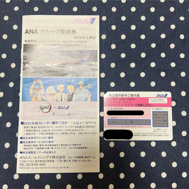 ANA 株主優待券 ＋　優待冊子 チケットの優待券/割引券(その他)の商品写真