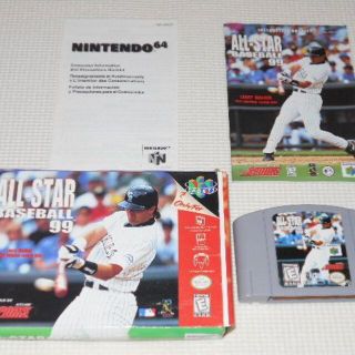 ニンテンドウ64(NINTENDO 64)のN64★ALL-STAR BASEBALL 99 海外版 端子清掃済み(家庭用ゲームソフト)