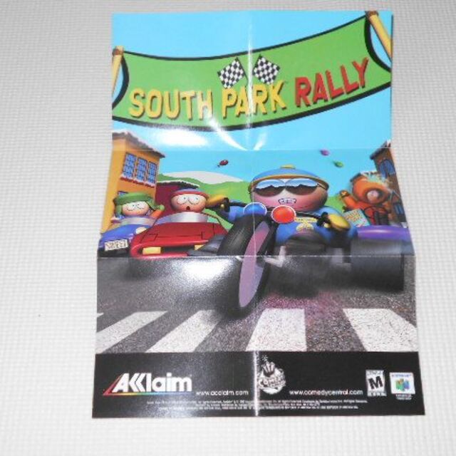 N64★SOUTH PARK RALLY 海外版(国内本体動作不可) ポスター付