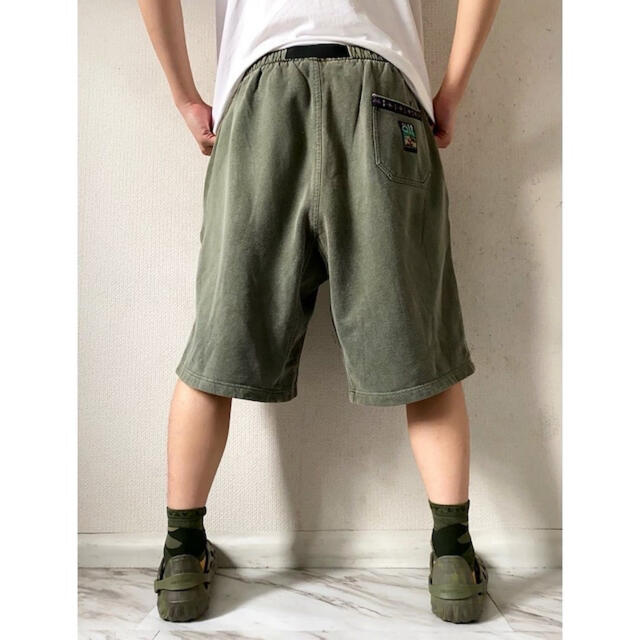 vintage 80s usa製 ALF ピグメントダイ グリーン ハーフパンツ-eastgate.mk