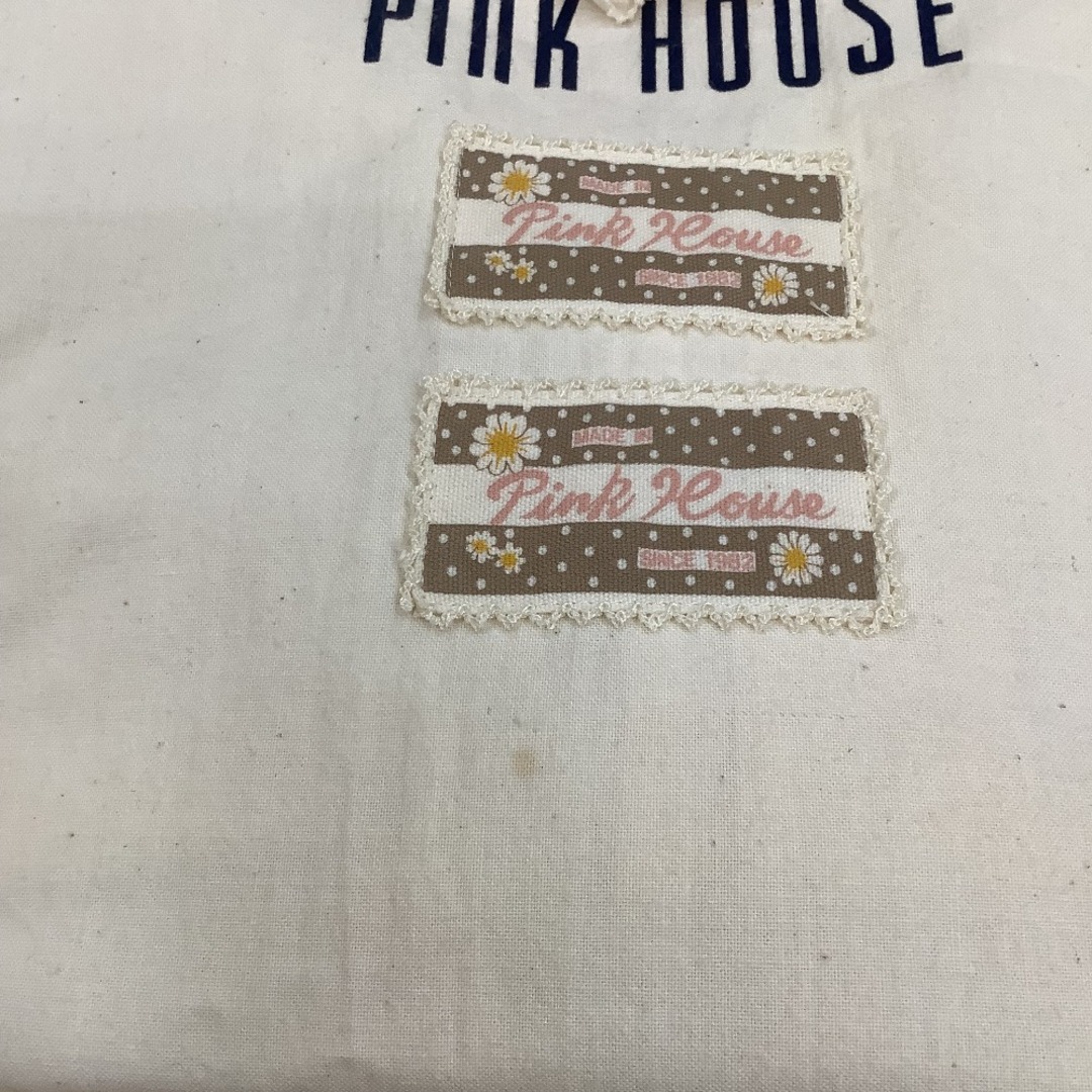 PINK HOUSE(ピンクハウス)の♪♪PINK HOUSE ピンクハウス ワンピース リボン ワッペン  生成り レディースのワンピース(その他)の商品写真