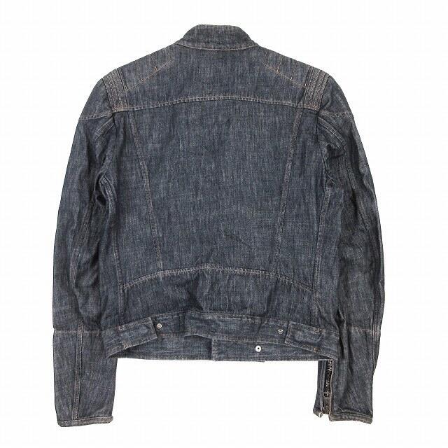 グッチ GUCCI トムフォード期 デニム ライダース ジャケット シングル