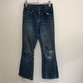 リーバイス(Levi's)のビンテージ　70s リーバイス　446　デニム　ブーツカット　スコービルジッパー(デニム/ジーンズ)