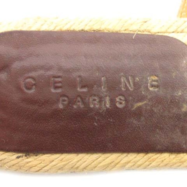 celine(セリーヌ)のセリーヌ サンダル ウエッジソール ローヒール ワンポイント ブランドロゴ 春夏 レディースの靴/シューズ(サンダル)の商品写真
